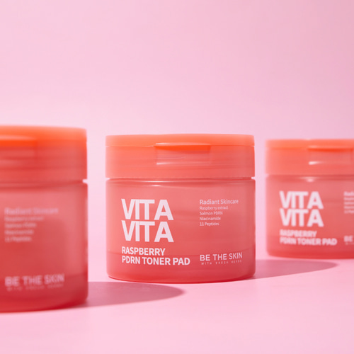 Vitavita Raspberry PDRN Toner Pad 120ml 60ea
