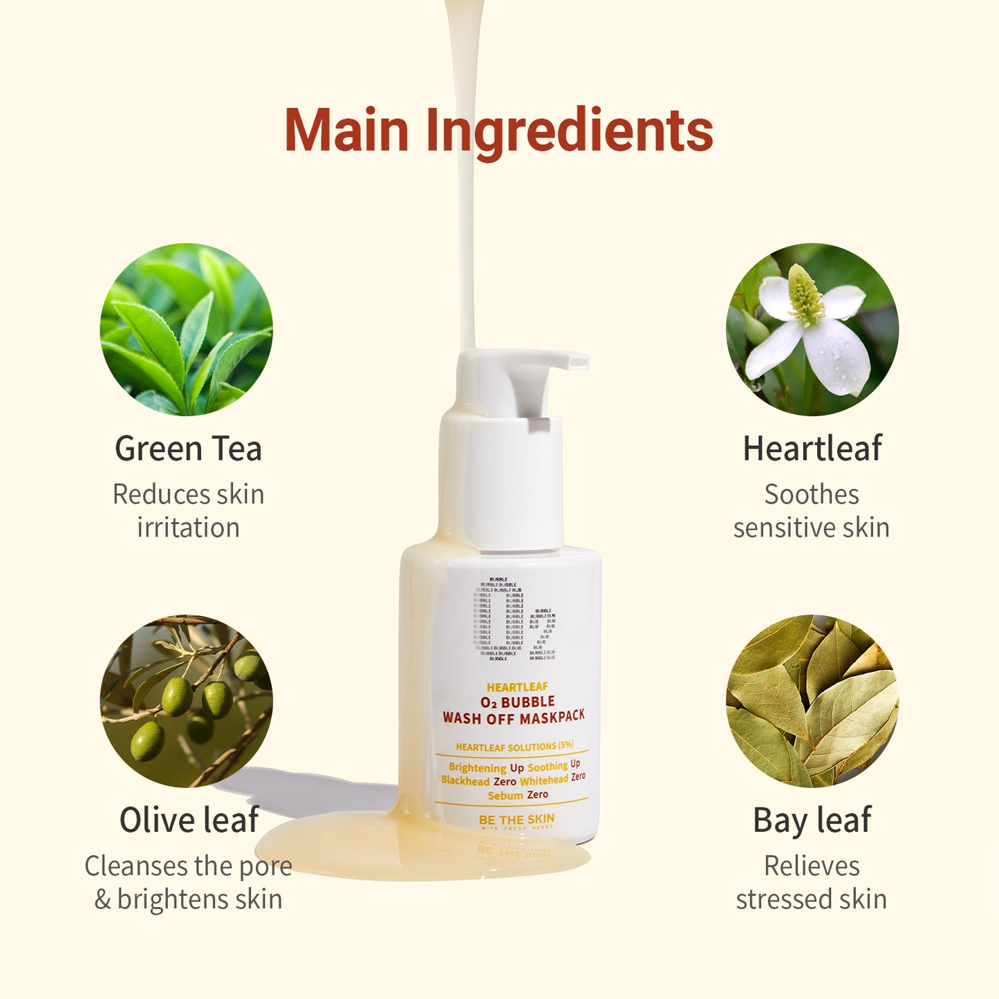 HEARTLEAF O2 BUBBLE WASH OFF MASK PACK