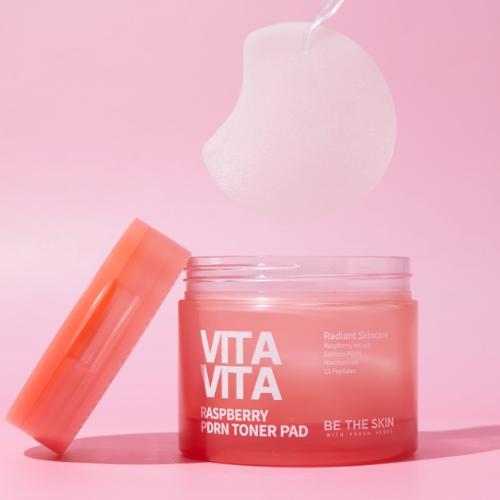 [Be The Skin] Vitavita Raspberry PDRN Toner Pad 120ml (60ea)