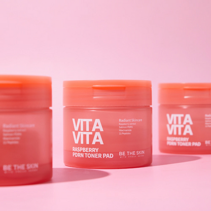 [Be The Skin] Vitavita Raspberry PDRN Toner Pad 120ml (60ea)